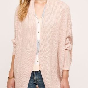 Sleeping on Snow pink cozy oversized knit cardigan